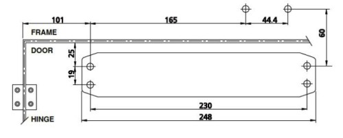 Dimensiuni amortizor KALE 550 120 kg